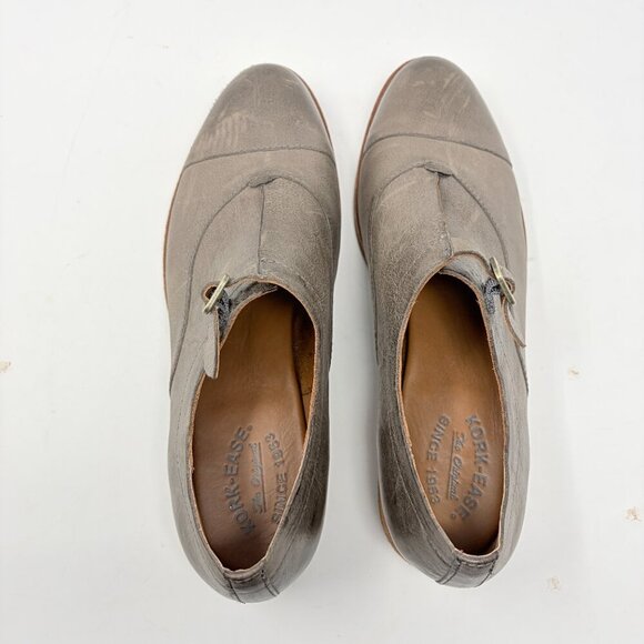 Kork-Ease Niseda oxford loafers 11 leather buckle grey brown - Picture 5 of 9